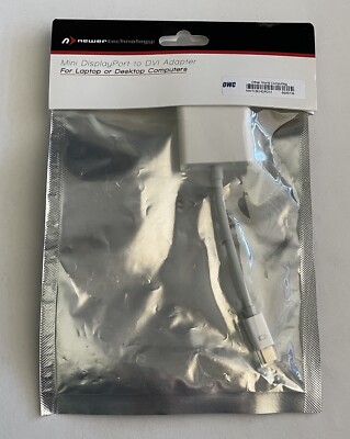 Newer Technology Mini DisplayPort To DVI Adapter Laptop Or Desktop Computers