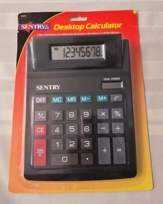 VINTAGE NEW SENTRY DESKTOP CALCULATOR