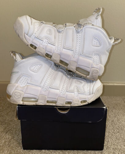 Nike Air More Uptempo Triple White 9 921948-100 Bulls Knicks Nike Air More Uptempo Triple White 9 921948-100 Bulls Knicks