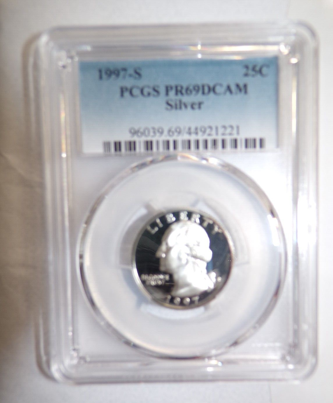 PCGS PR69DCAM 1997 S 25C シルバー ワシントン プルーフ 1997 S 25C Silver Washington Quarter Proof PCGS PR69DCAM | eBay