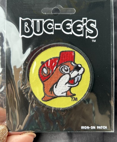 Buc-ee's Bucees Beaver Round Logo Embroidered Iron-on Patch | ships free Sealed