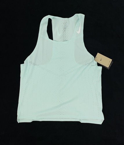 НОВАЯ майка для бега Nike Dri-Fit ADV Aeroswift Jade, размер L, DM4624-346