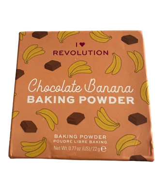 Revolution Beauty Chocolate Banana Baking Powder 0.77 Oz. New With Box