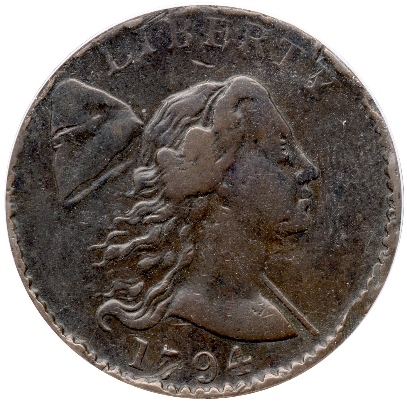 BONFEUR & TWO FACE 2017 No.5 オバケ 1794 S-26 R-2 ANACS VF 25 Details Liberty Cap Large Cent