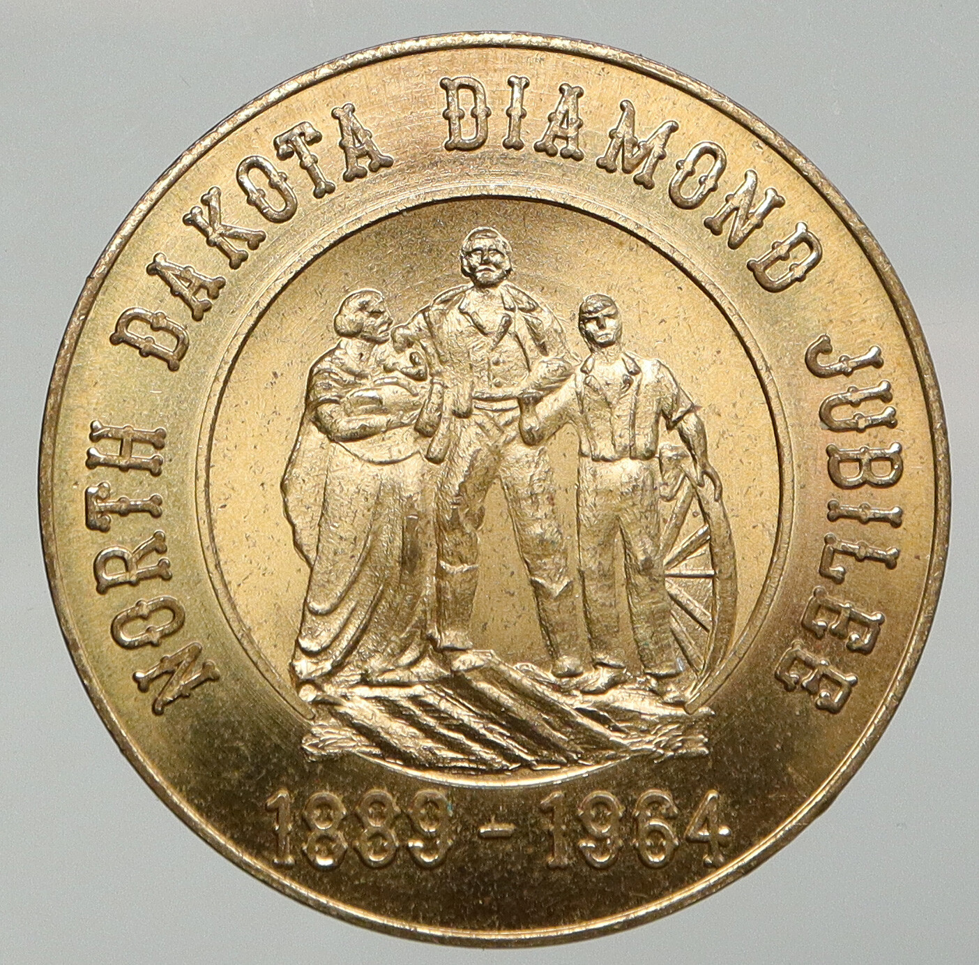 1964 United States USA North Dakota DIAMOND JUBILEE Vintage OLD