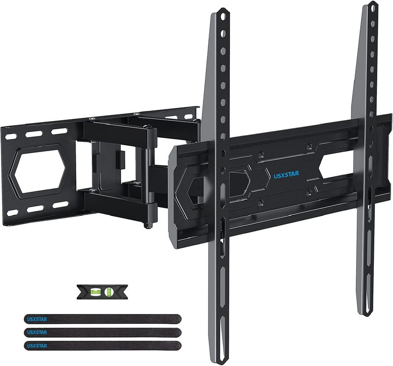 Full Motion TV Wall Mount Bracket for Most 32-65 Inch Tvs, Swivel Extension Tilt
