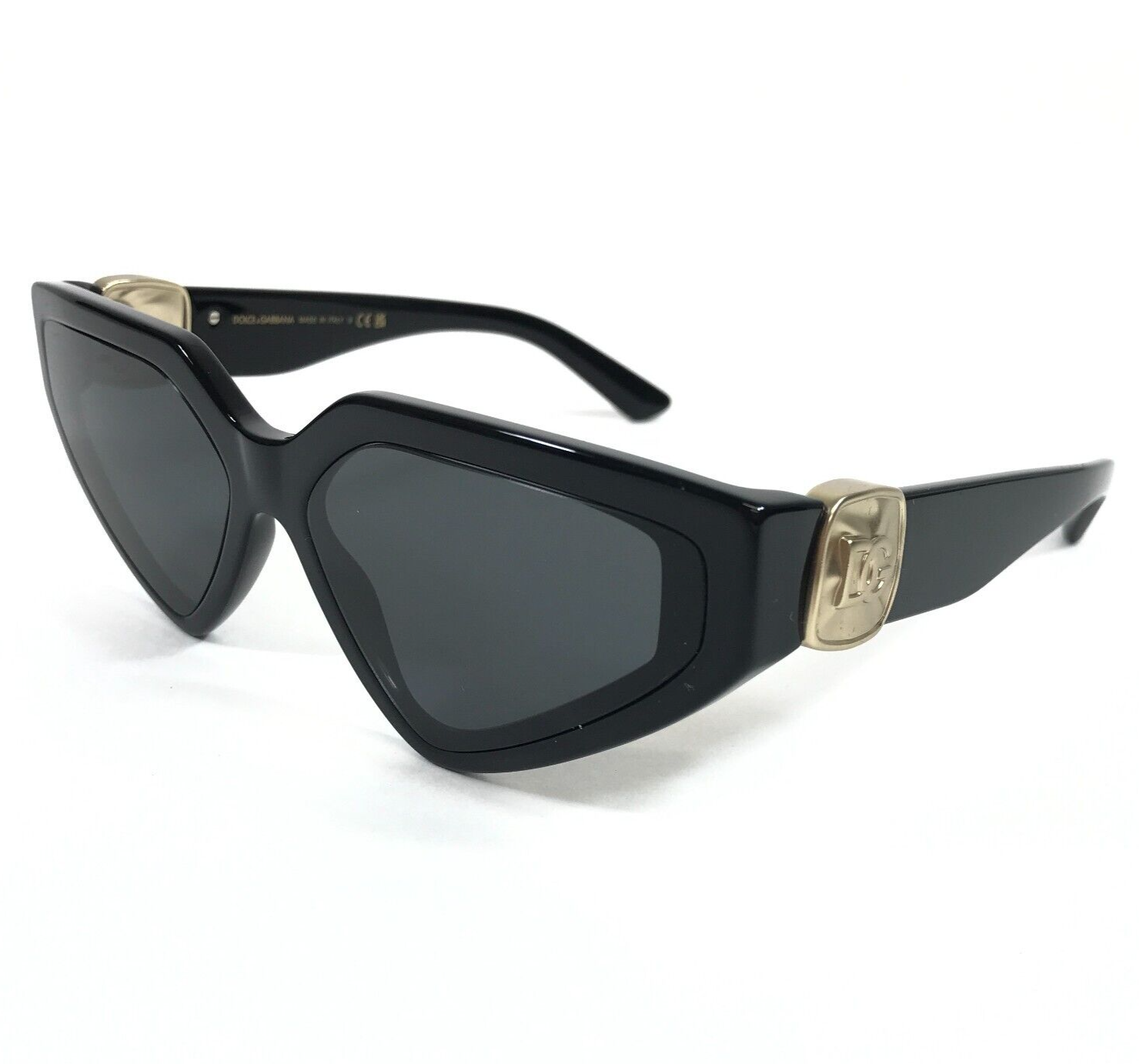 Pre-owned Dolce & Gabbana Sunglasses Dg4469 501/87 Black Butterfly Gray Lenses 59-15-145