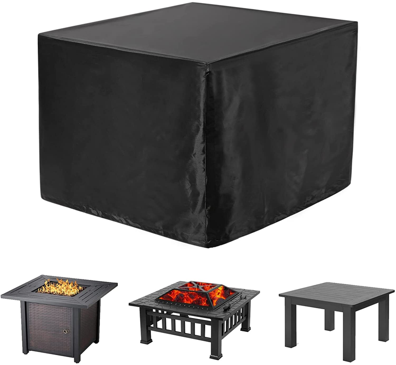 Heavy Duty Patio Fire Pit Table Square Cover Waterproof Outdoor Stove Protector