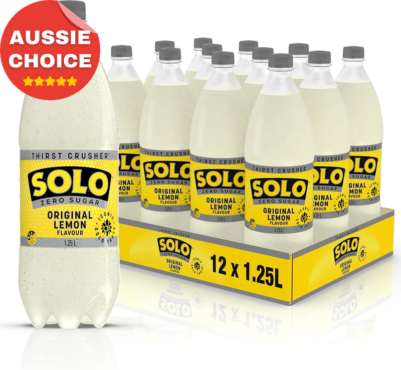 Zero Sugar Soft Drink 12 Pack 1.25L Bottles Refreshing Beverage 12L Total