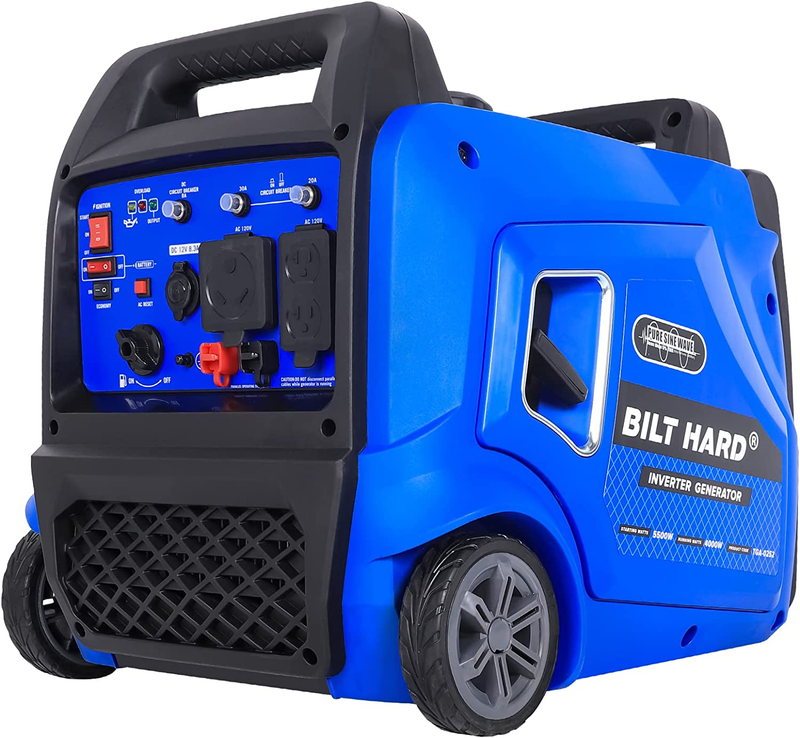 Generator 5500 Watt, Quiet Inverter Generator Portable with Electric Start, 120V