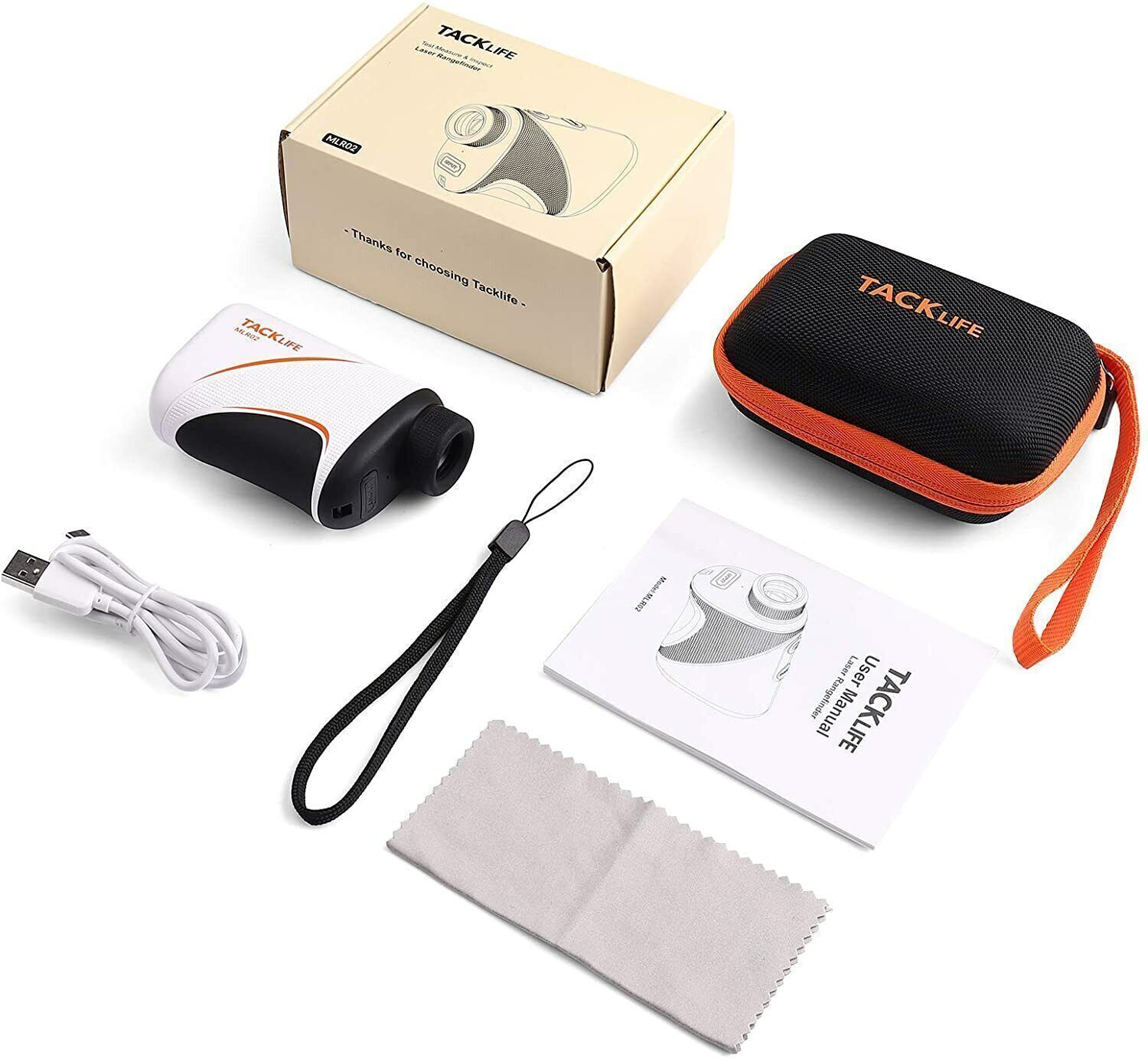 Golf Rangefinder 900 Yards 6X Magnification Rechargeable Laser Range Finder US