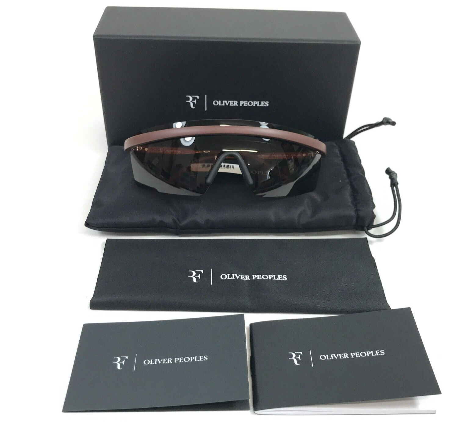 Pre-owned Oliver Peoples X Roger Federer Sunglasses Ov5556s 700253 R-4 Semi-matte Umber In Brown