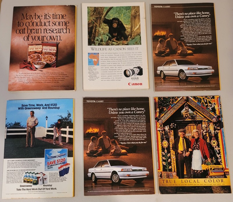 National Geographic Magazine 1990 Complete Year Set of 12