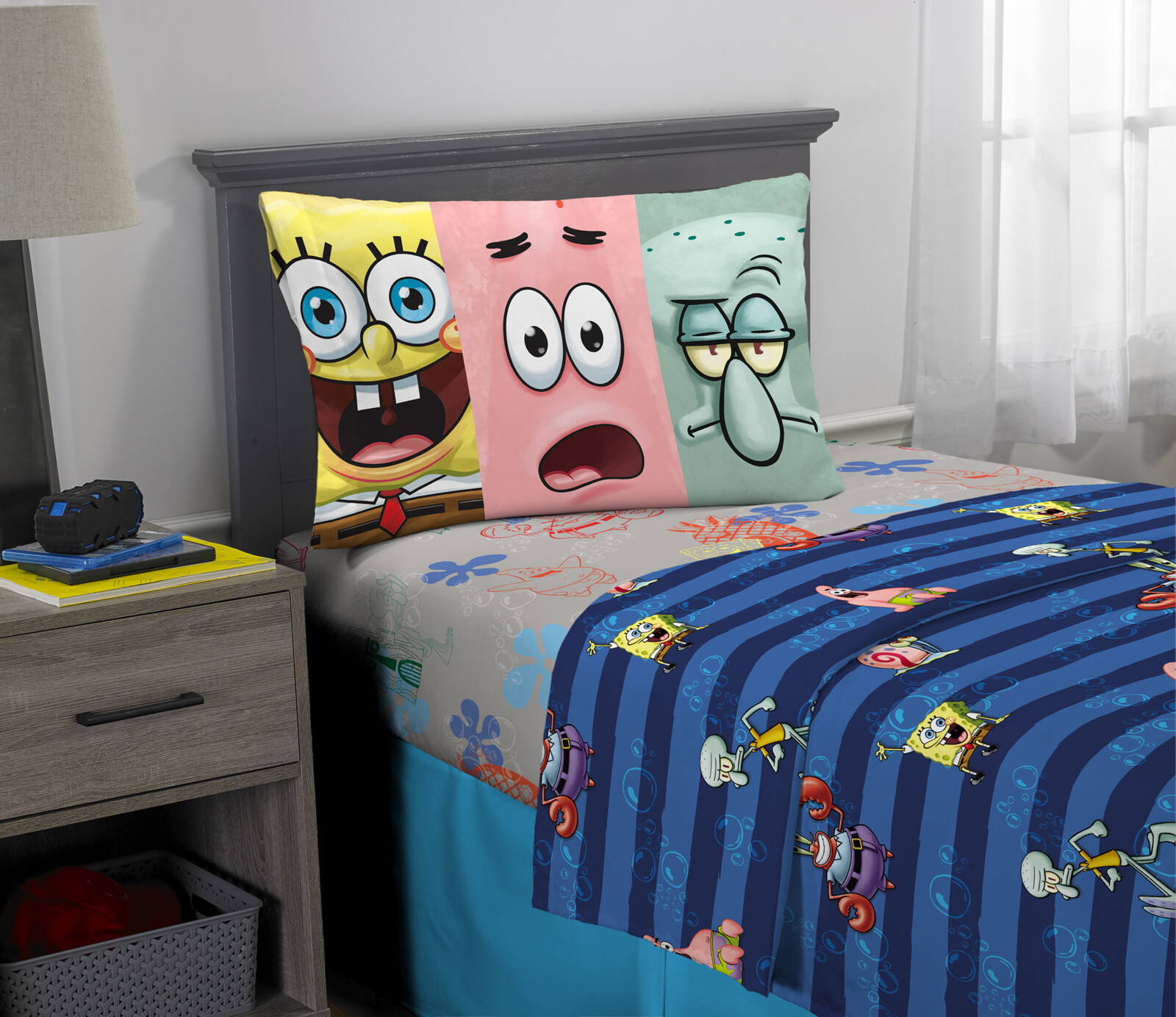 SpongeBob SquarePants Sheet Set, Kids Bedding, 3-Piece ...