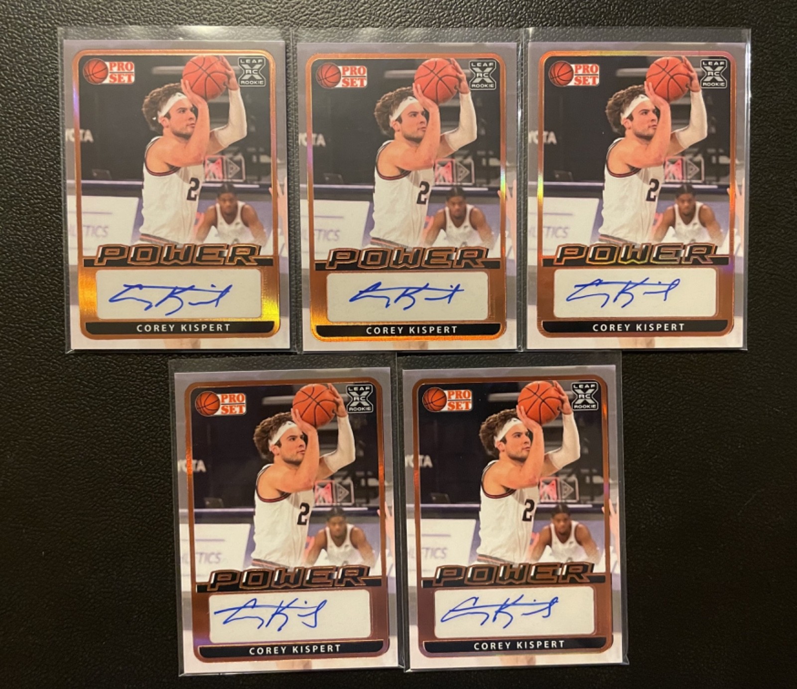 2022 Pro Set Power Bronze XRC Corey Kispert Auto Autograph RC Rookie Lot Of 5 #8
