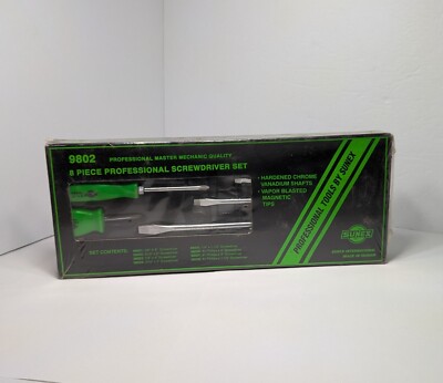 ++ Sunex 9802 8-Piece Combination Screwdriver Set Professional Master Chrome AT+