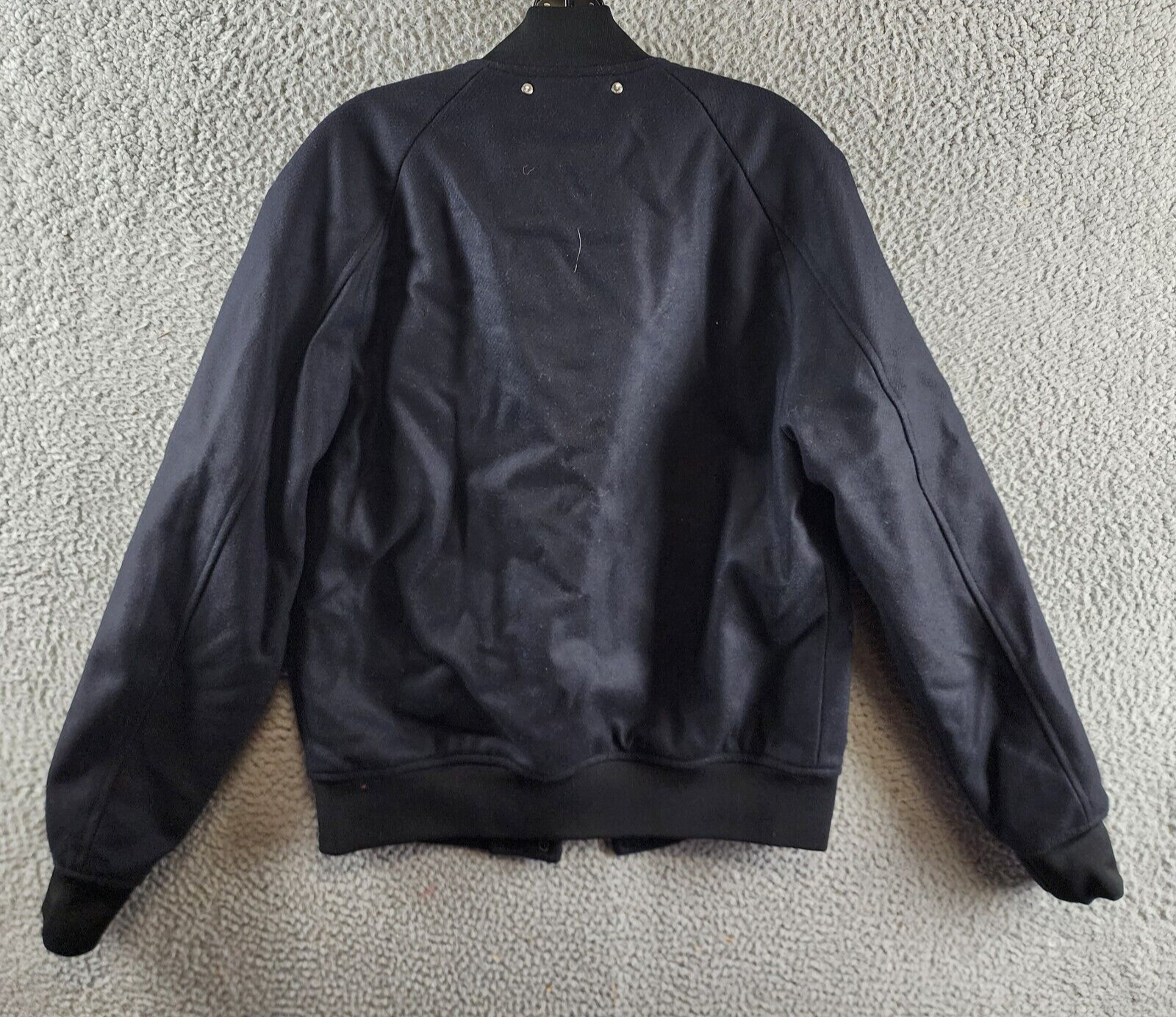 PS Paul Smith Wadded Varsity Jacket Men's S Navy Cashmere/Wool Blend Long Sleeve - Picture 14 of 16