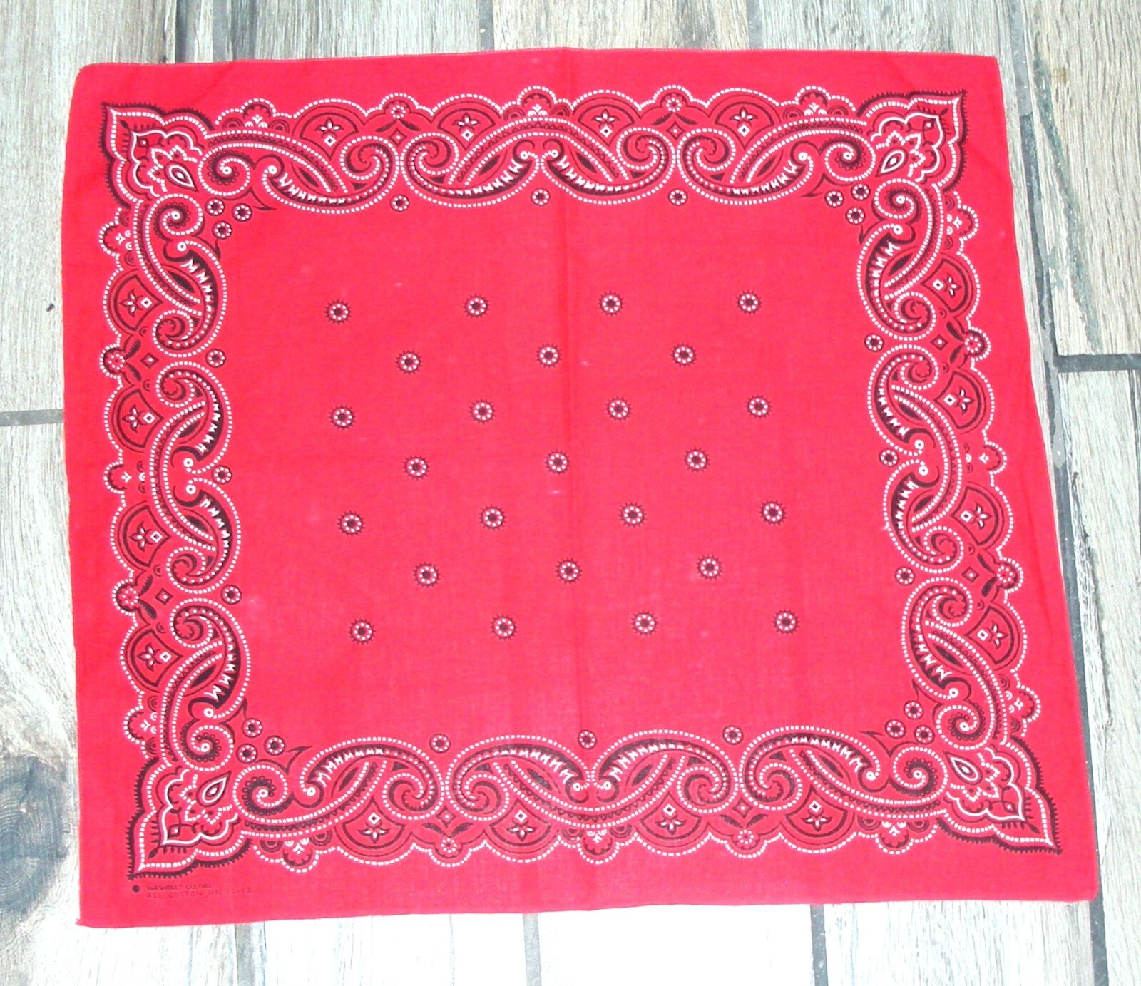 Vintage RED ~ WASHFAST COLORS ~ All Cotton ~ RN 14193