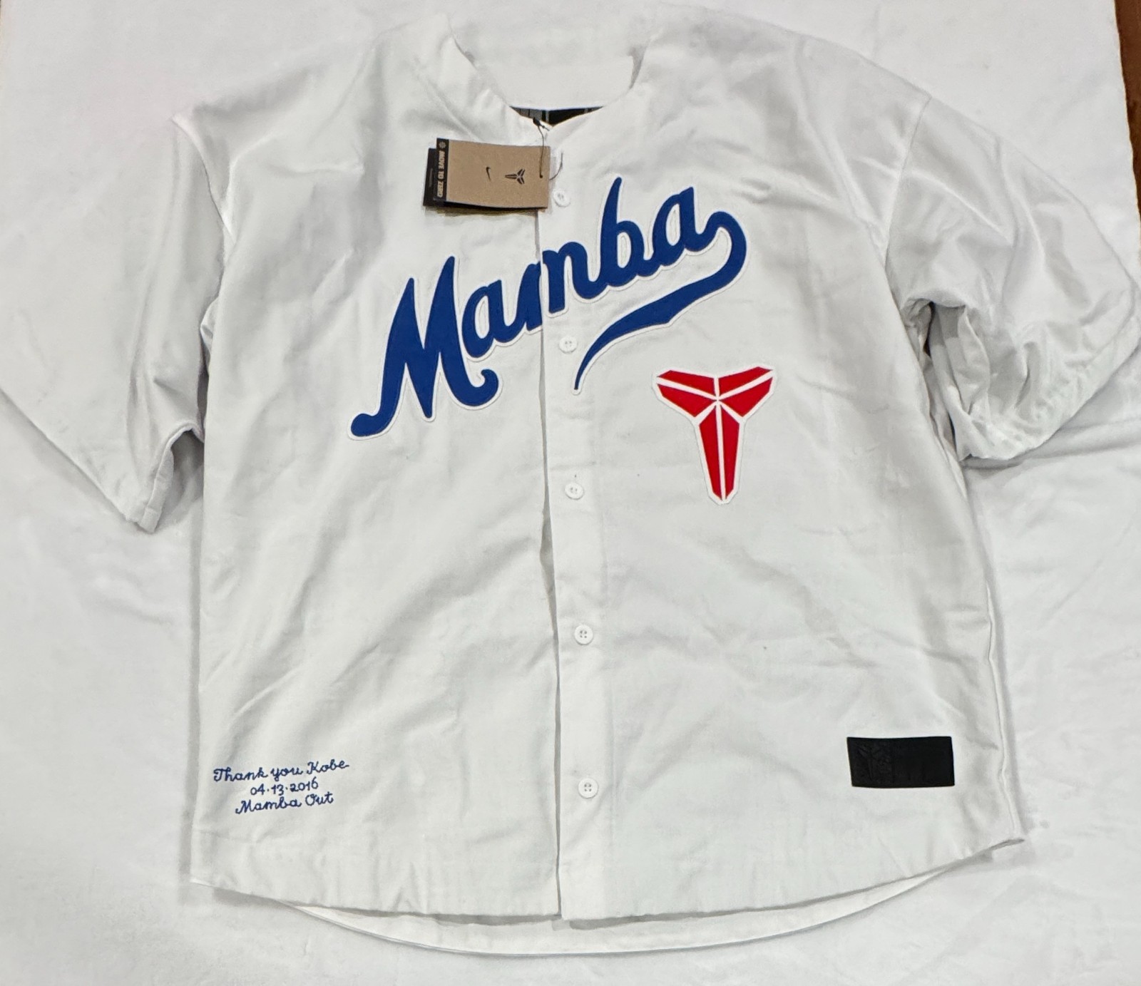 Dodgers Kobe Bryant コラボユニフォーム 未使用品 Kobe Bryant CUSTOM LA Dodgers Home Jersey with Patches XL | eBay
