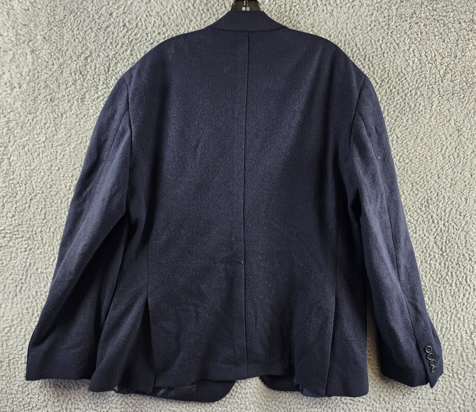 The Men's Store at Bloomingdale's Micro Bouclé Regular Fit Coat Men's 42R Navy - Picture 5 of 18