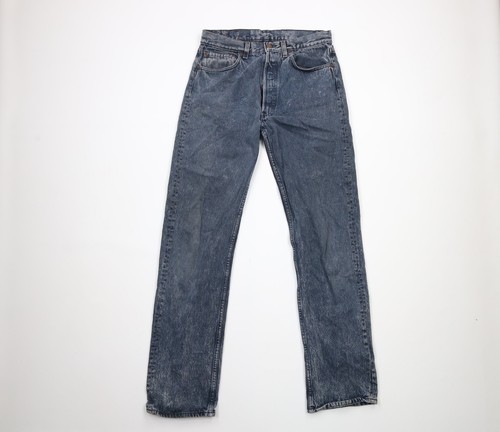 Levi’s 80s 501 made in USA Acid wash W34 Levis jeans 501xx vtg 80s Men 34x34Blue Acid Wash Button Fly