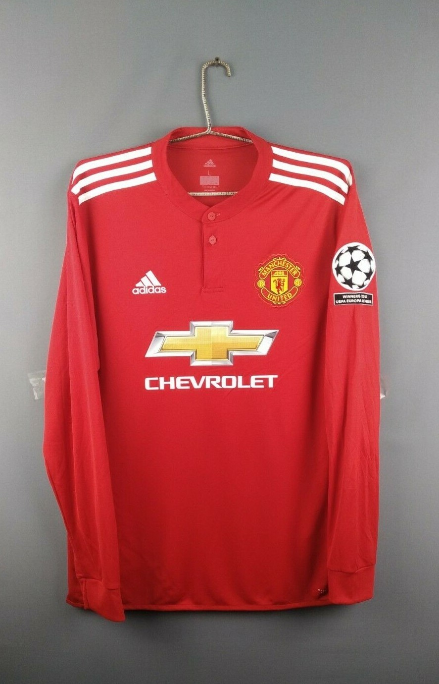Manchester United jersey Large 2017 2018 long sleeve shirt Manchester United jersey Large 2017 2018 long sleeve shirt