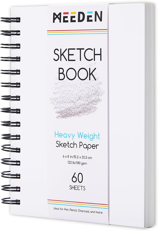 6"X8" Sketchbook Paper Pad: 122Lb/180Gsm, 60 Sheets Heavy Weight
