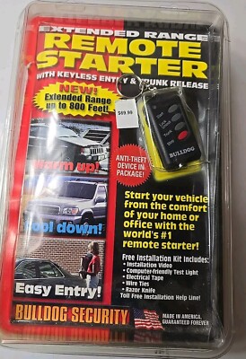 Bulldog Security Extended Range Remote Starter RS102E NEW in Package