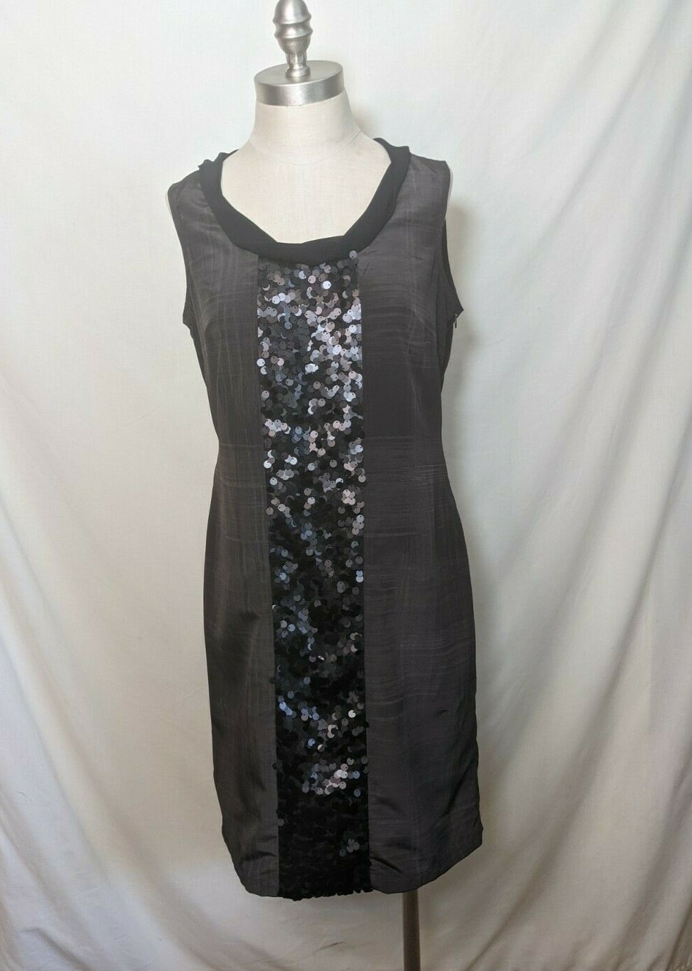 Vera Wang Sequin Dress Gray and Black Size 8 | eBay Vera Wang Sequin Dress Gray and Black Size 8 | eBay
