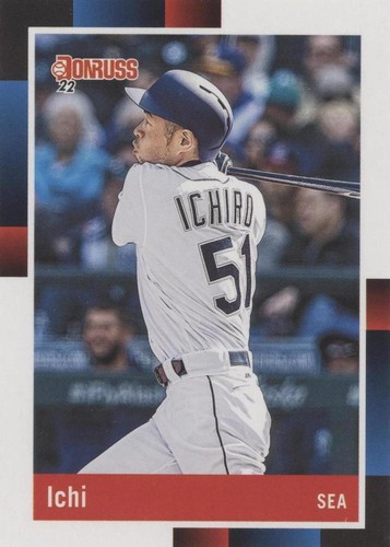 TOPPS DONRUSS Baseball MLB Ichiro イチロー① 2024 Donruss Baseball Red & Blue Holo Ichiro Suzuki #75