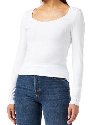 Vero Moda long sleeve white top Size Large BNWT