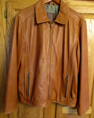 Robert comstock vertical leather best sale jacket
