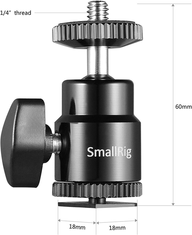 LCD Monitor Shoe Adapter 1/4" Camera Hot Shoe Mount w/Additional 1/4" Screw for