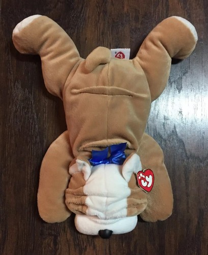 1996 TY Pillow Pals Bruiser the Bulldog Collectible 14.5” Long Plush w/Tag