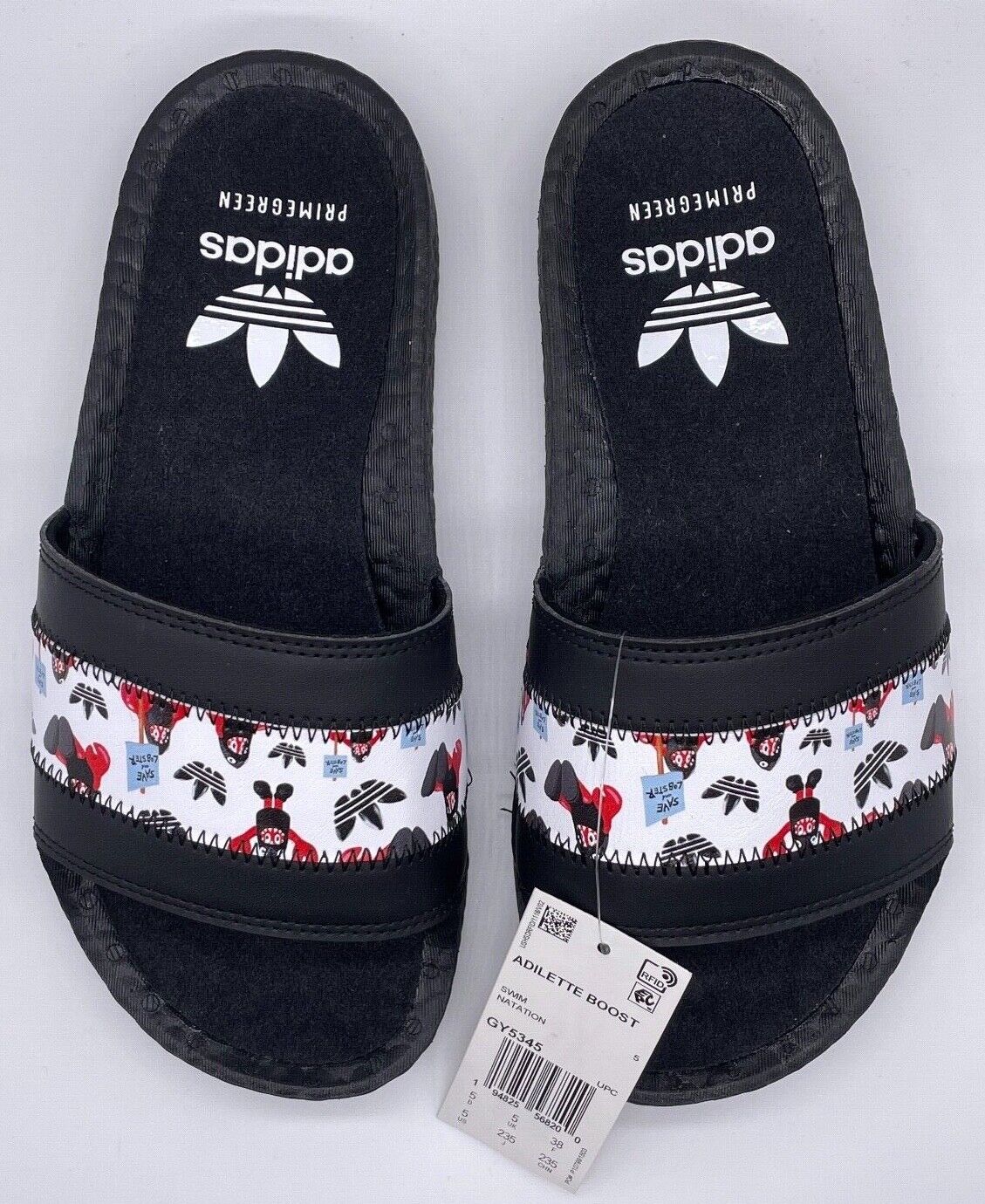 Adidas Originals x Philip Colbert Adilette Boost Save The