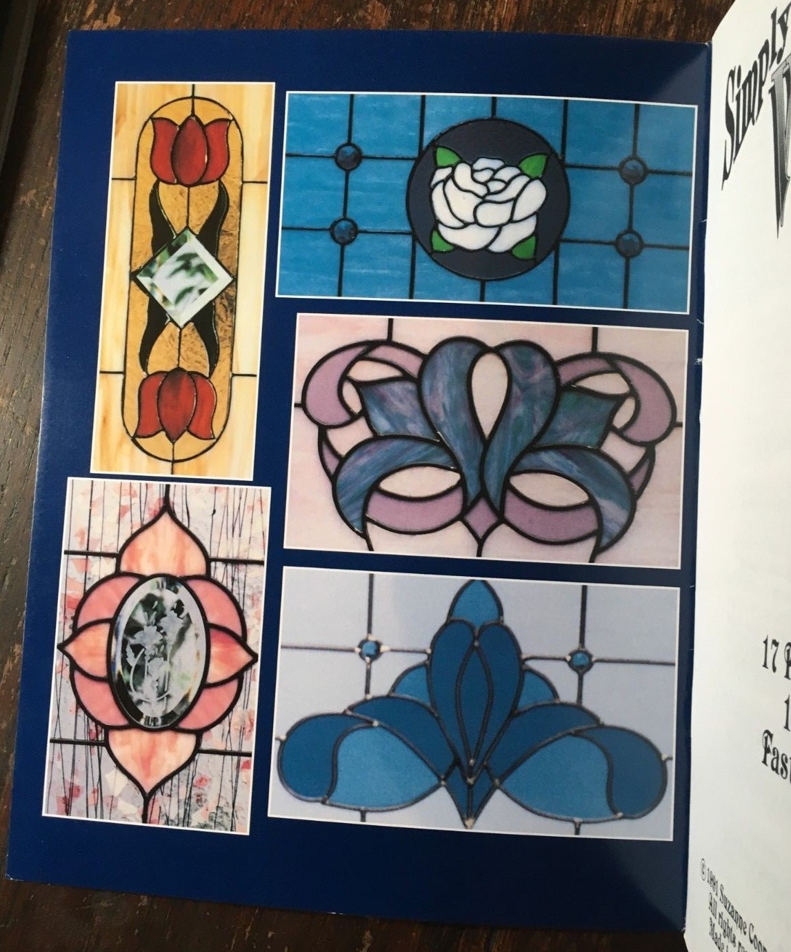 Simply Victorian Stained Glass Pattern Book by Suzanne Cooper