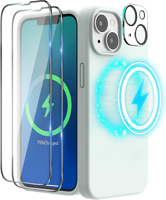 SURPHY (4 in 1 Designed for Iphone 14 Case Compatible with Magsafe (6.1 Inch, 20