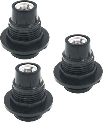 E12 Candelabra Socket,Twdrtdd Black 3-Pack Candelabra Base Lamp Holder Light Soc