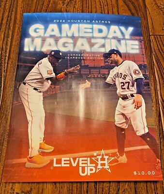 June 2022 Astros Game Program Level Up Commemorative YEARBOOK Edition Altuve