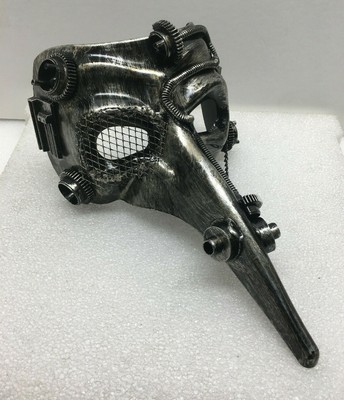 STEAM PUNK BIRD BEAK MASK METALLIC LOOK