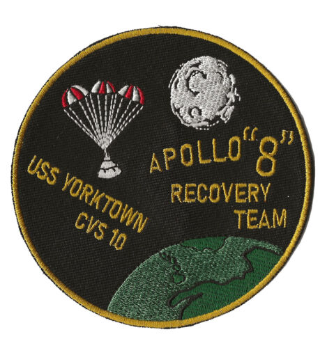 Apollo 8 USS Yorktown CVS-10 NASA US Navy space recovery force ship patch