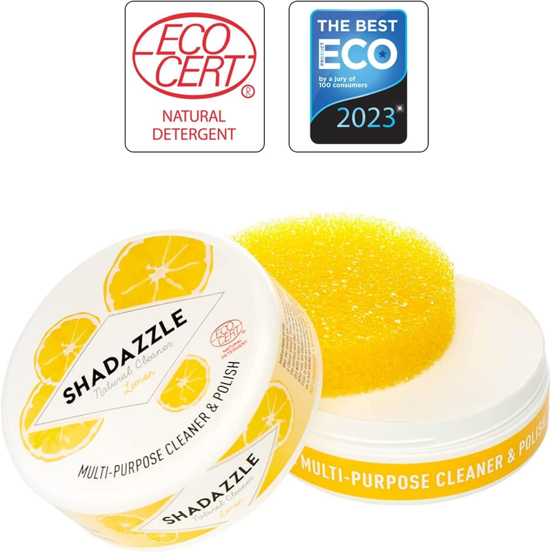 2 Pack Natural All Purpose Cleaner and Polish Eco Multi Cleaning, (Lemon)