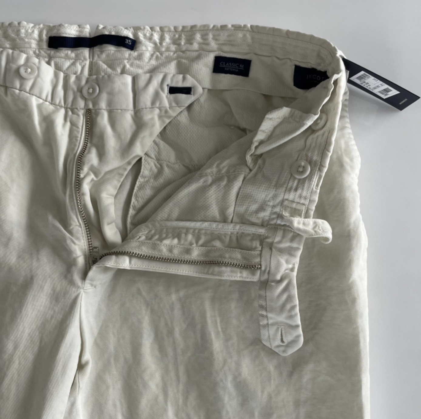 INCOTEX INCOTEX ITALY CHINOLINO LUXURY COTTON SLIM FIT GOLF TROUSERS HOSE CHINO PANTS 38