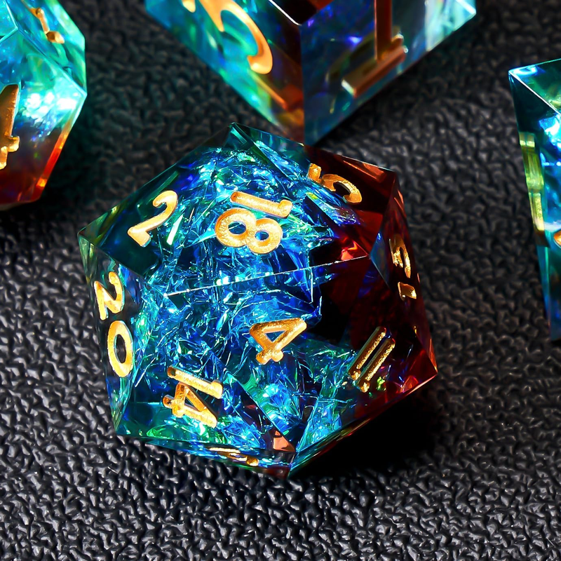DND Dice Set, 7-Piece Polyhedral Dice in Gift Box for Dungeons & Dragons, Pathfi