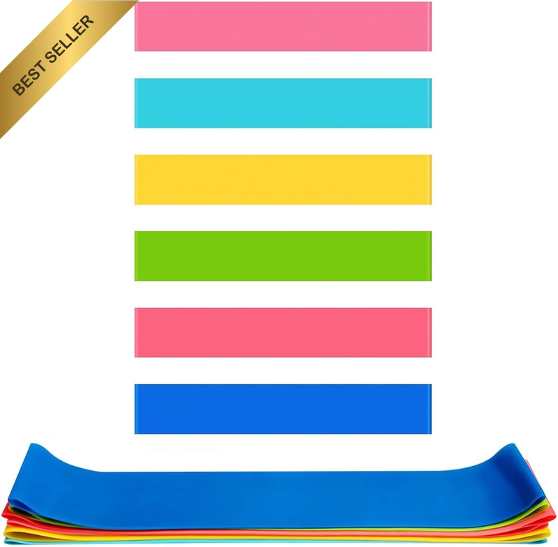 Chair Band Elastic Band 6 Pack for ADHD — Sensory Classroom Fidget Foot Band TPE