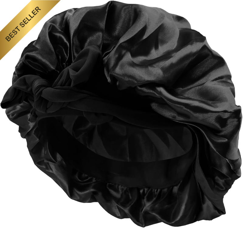Silk Sleep Cap for Sleeping, Made of Silk Material, 42 Cm Large Format with Non-