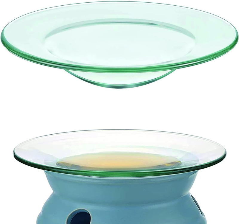 4.5" Replacement Oil Warmer Dish, 115Mm Wax Melt Warmer Liner round Glass Dish,