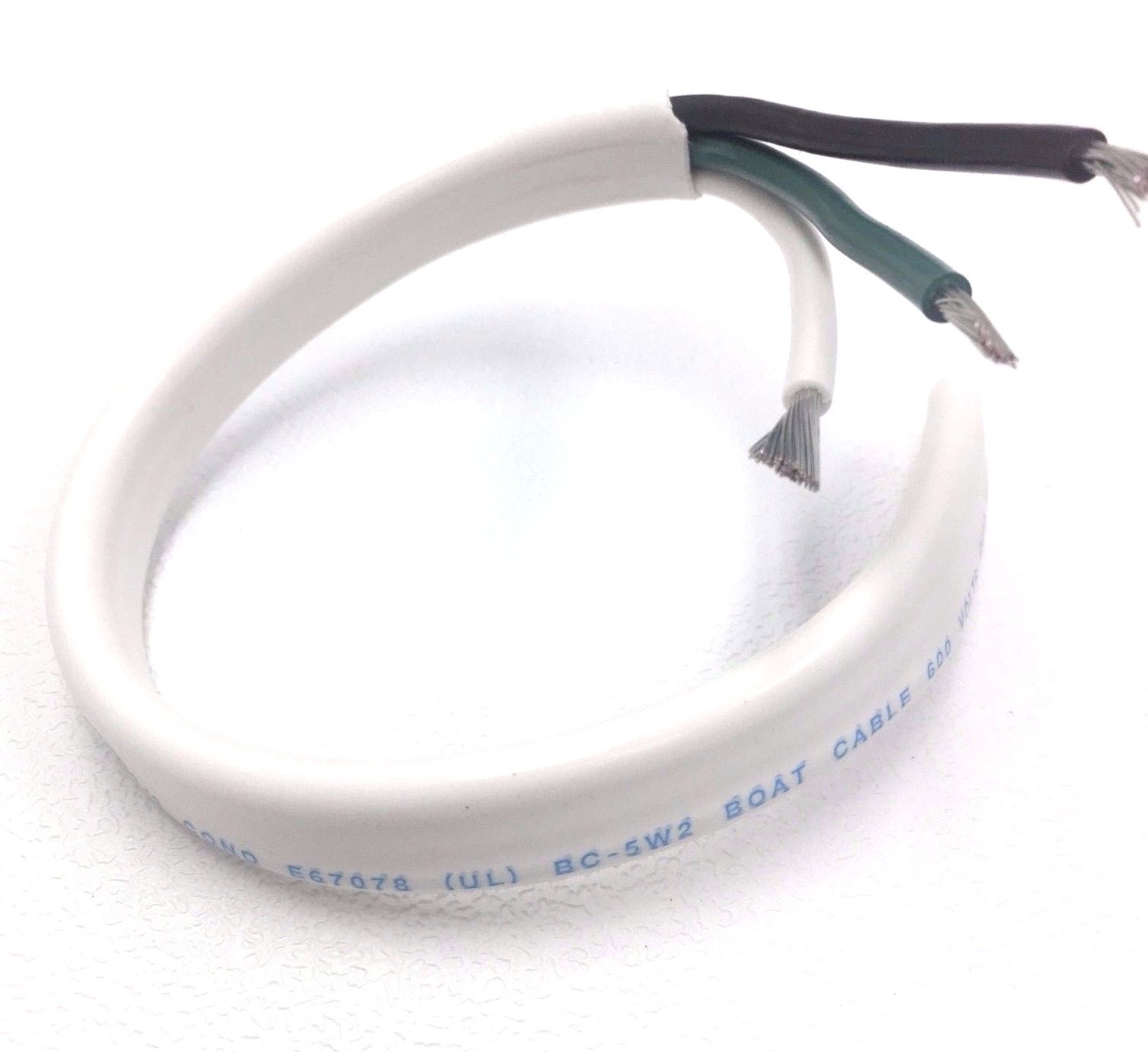 12/3 AWG 12 Gauge Marine Grade 3 Wire AC, Boat Cable, Tinned Copper