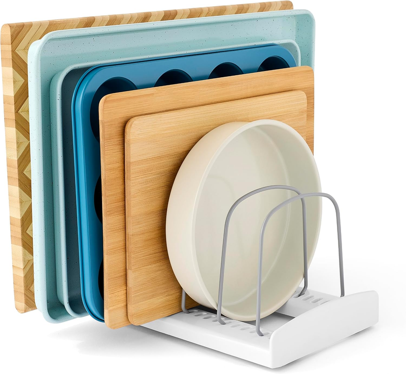 Storemore Adjustable Bakeware Rack, Cookie Sheet Baking Pan and Tray Organizer f