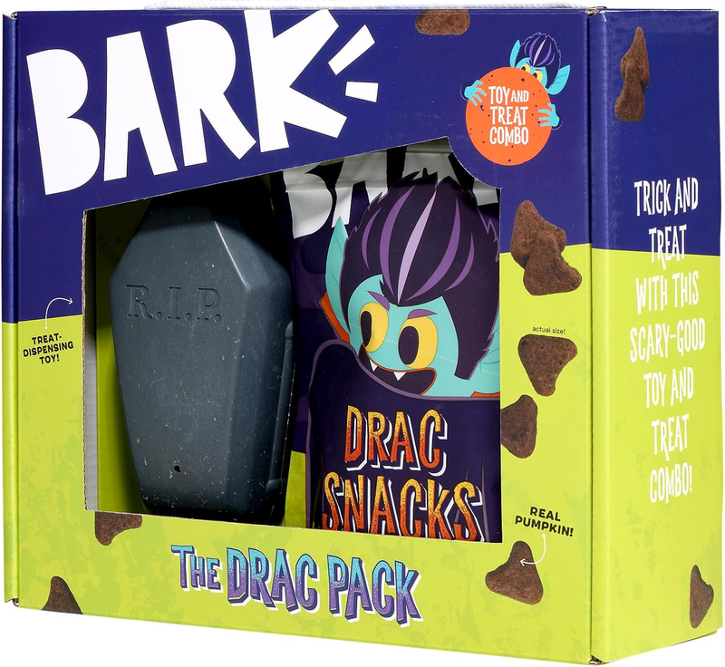 Barkbox Drac Pack Halloween Dog Toy & Treat Bundle - Treat